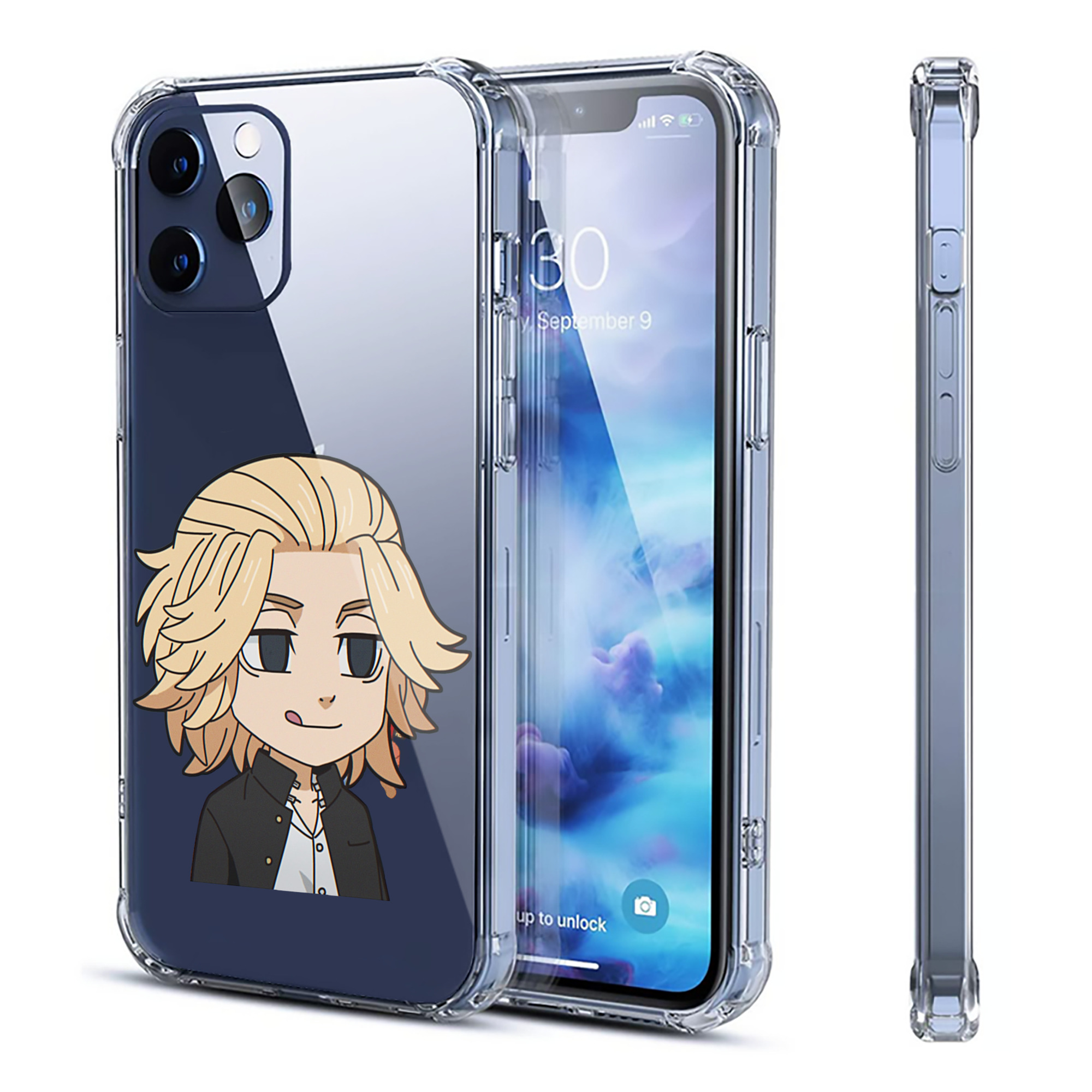 （画像用） 東京リベンジャーズ Tokyo Revengers 【iPhone 12シリーズ対応】透明スマホケース（クリアソフトケース）